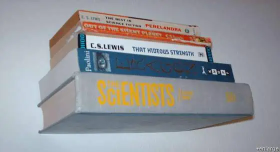 book floating shelf