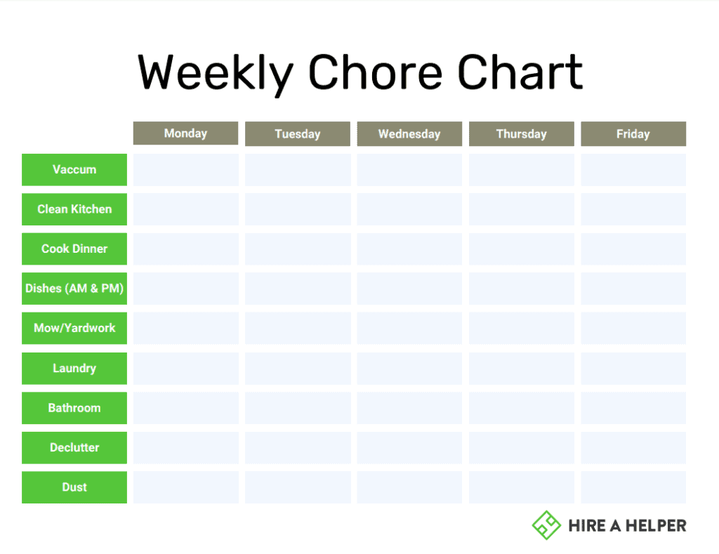 Chore Chart PDF