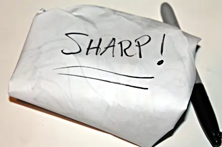 Use a Marker to Label Sharp Objects