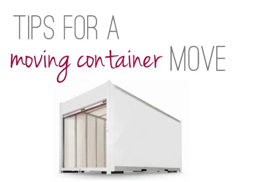 Tips for a Moving Container Move