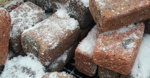 Snow Covered Bricks