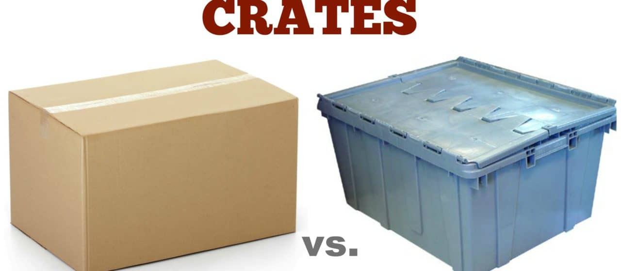 Cardboard Moving Boxes vs. Plastic Crates