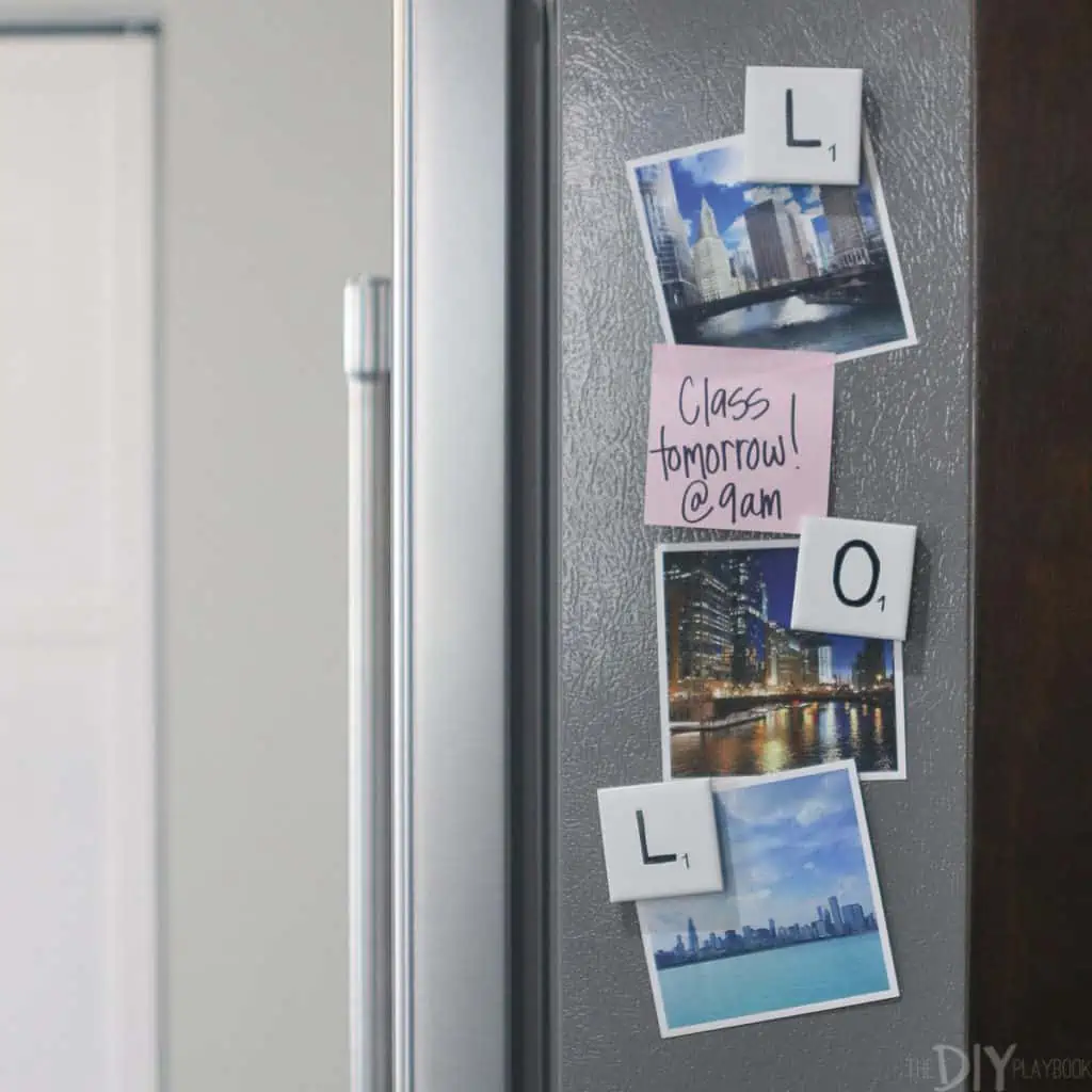Dorm Room Ideas: DIY Room Decor - Scrabble on the Mini Fridge