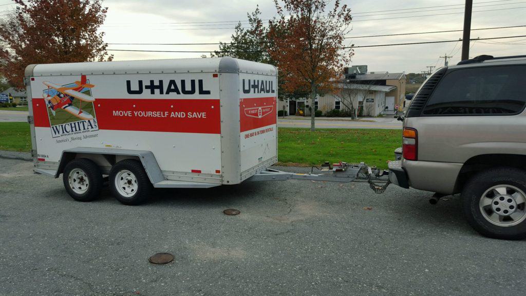 rent uhaul car trailer near me