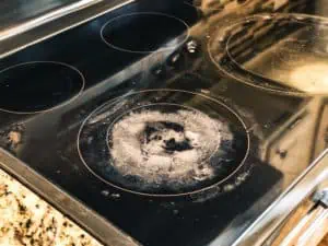 dirty glass stovetop