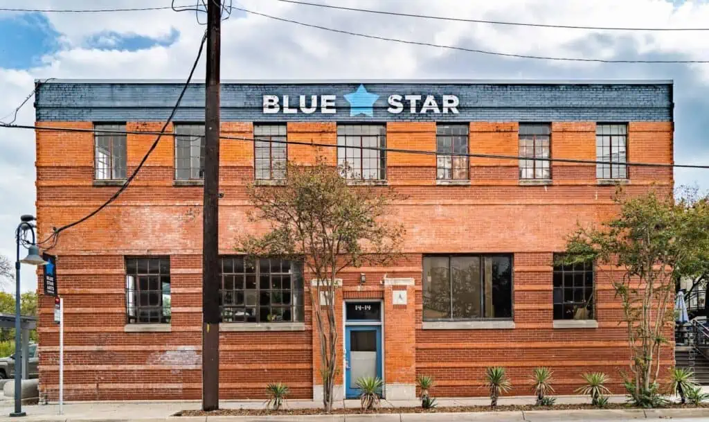 The Blue Star Art Complex located in the Southtown neighborhood of San Antonio
