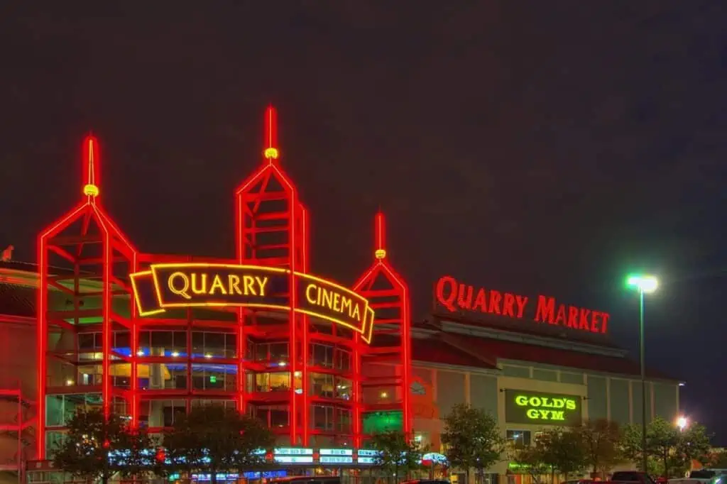 The Quarry Theater and Quarry Market located in the Alamo Heights neighborhood of San Antonio