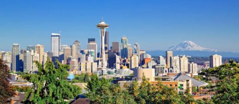 A view of the Seattle, WA skyline