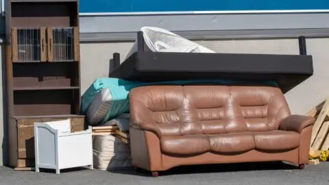 several types of furniture sit against a wall