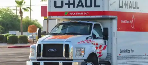 U-Haul truck parked